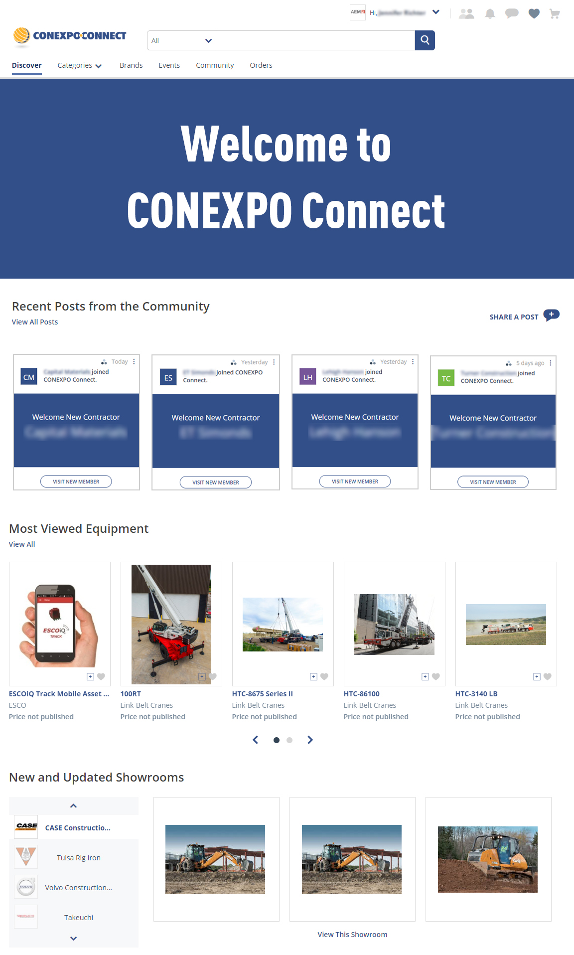 CONEXPO CONNECT Screen